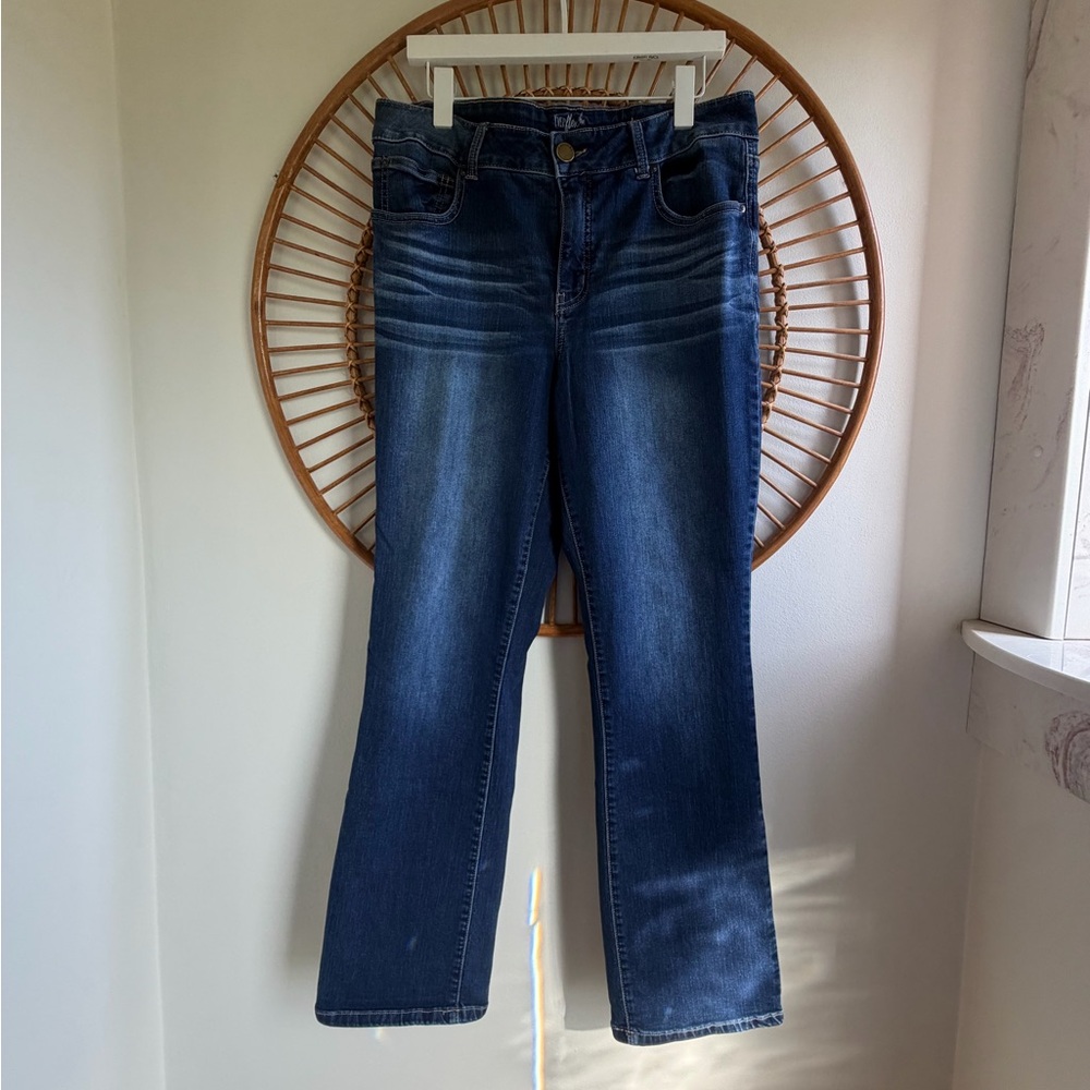 Maurices Dark Blue Straight-Leg Women's Jeans